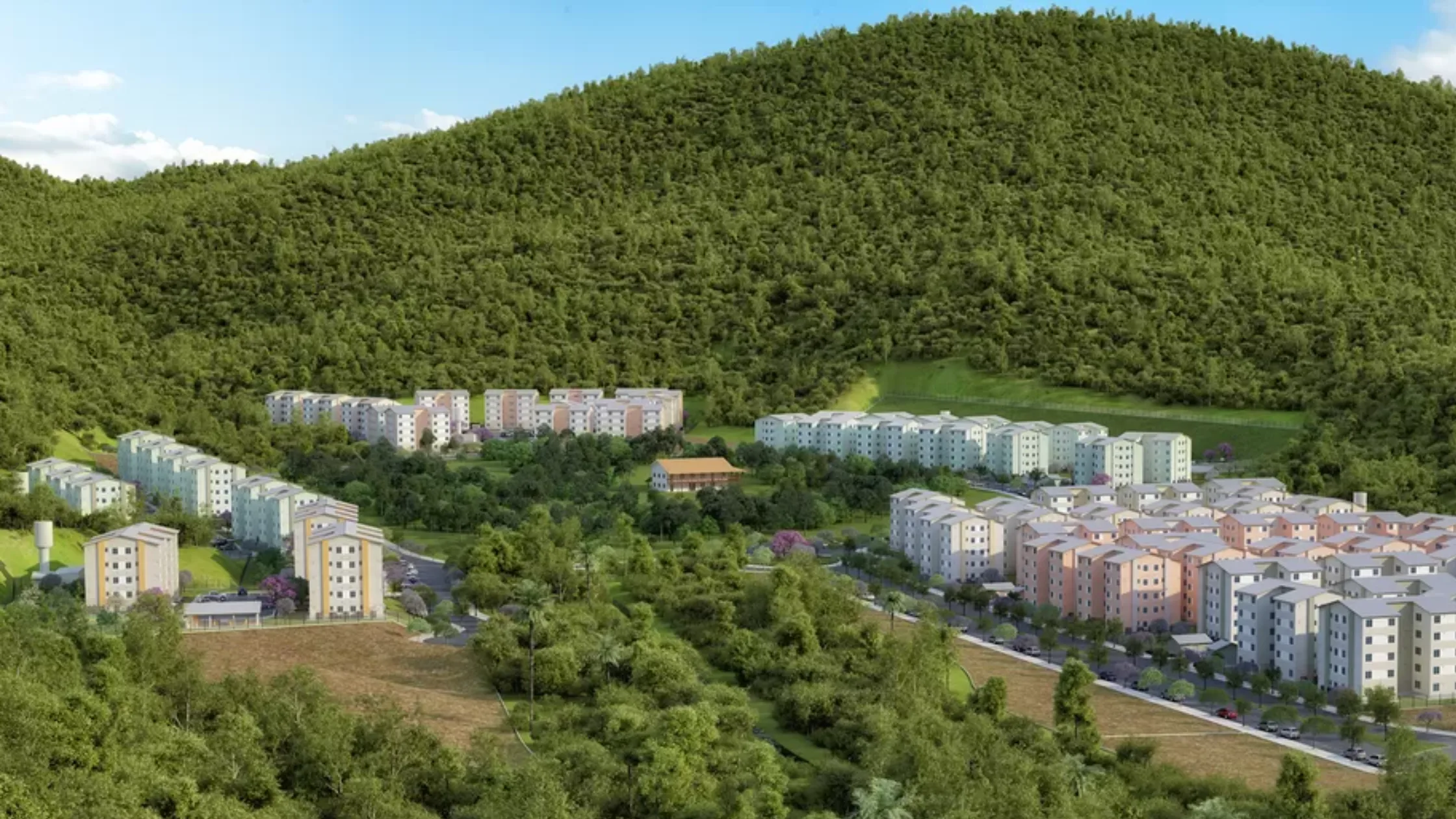 Vista residencial da Ermitage em Teresópolis, Rio de Janeiro